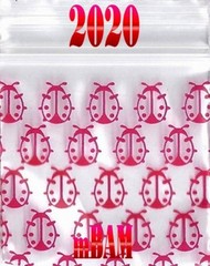 100 2.5 3.0 MIL GIRLIE LOT APPLE ZIP BAGGIES HEART SILVER METALLIC