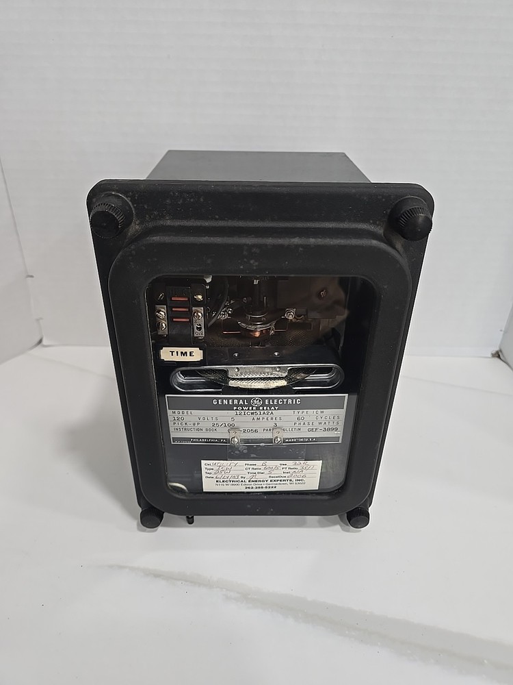 General Electric Power Relay Model 12iCW51A2A 5 Amp 120V 60 Cycles Pickup 25/100