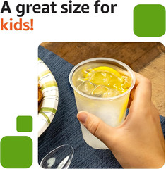 100 Pack 9oz Clear Plastic Disposable Cups BPA Free Party Drinking Cups