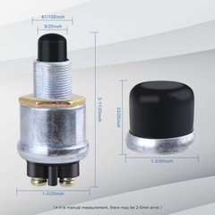 50A Push Button Momentary Starter Ignition Switch On-Off SPST 12V DC For marine