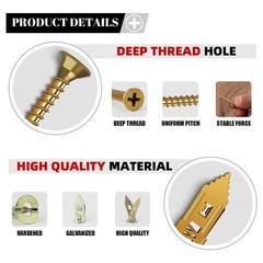 200 Pcs Self Drilling Drywall Anchors with Screws Kit, Metal Expansion Bolt