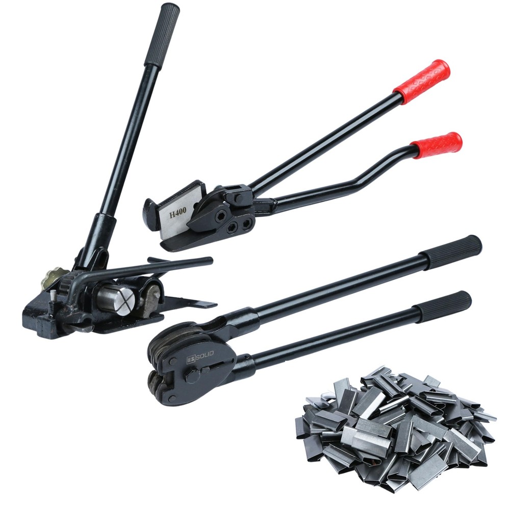 U.S. Solid Manual Strapping Kit for 1.25 in Steel Metal Banding