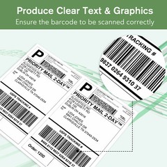 110 Sheets 220 Premium Half Sheet Shipping Labels 200+20 8.5×5.5 2 Per Sheet