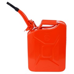 4PCS 20 Liter 5 Gallon Portable Car Jerry Gasoline Can Tank with Flexible Spout