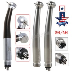 Dental Fiber Optic LED E-generator / High Speed Handpiece Turbine 2/4/6Holes USA