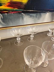 Rare Lalique “Saint Hubert” Bordeaux Wine Glass