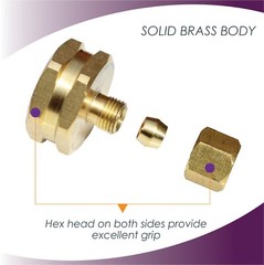 ¾” GHT Garden Hose Thread Female to ¼” Compression Brass Adapter (50 Pack)