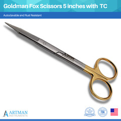 Goldman Fox Scissors 5 inches with Tungsten Carbide ARTMAN