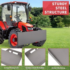 Durable 1/4″ Skid Steer Attachment Plate – Easy Installation for Bobcat & Kubota