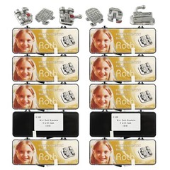 10 Kits Orthodontic Brackets 1st Molar Tubes Dental Braces Roth MBT 022 345 6-6