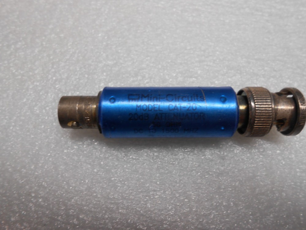 MINI CIRCUITS CAT 20, 20 db ATTENUATOR, 50 OHm, DC TO 1500 MHz