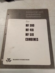 1963 Massey Ferguson Mf 300, 410, 510 Combines Assembly & Instructions