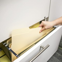 Durable 1/3-Cut Manila File Folders for Easy Document Organization, 12-Count