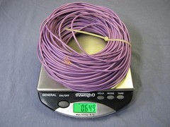 PURPLE 18 GAUGE 32 STRAND HOOK UP WIRE ABOUT 175 Ft OPEN BOX