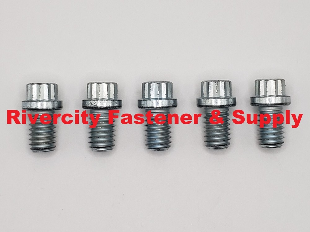 5/16-18×1/2 Alloy Steel 12 Point Flange Screws 5/16x18x1/2 Extra Strong Bolts ZN