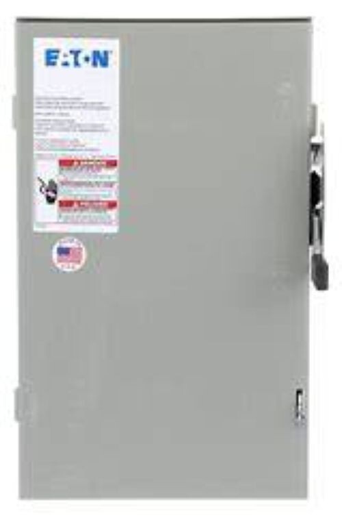 EATON Disconnect DG222NRB GENERAL DUTY SAFETY SWITCH 60 Amp-2 Pole-240V