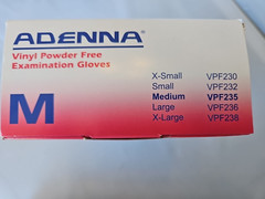 Adenna Vinyl Powder Free Exam Gloves (vpf235)