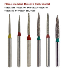 Multi-Use Diamond Burs Round End Taper Football Ball Round Friction Grip FG 856