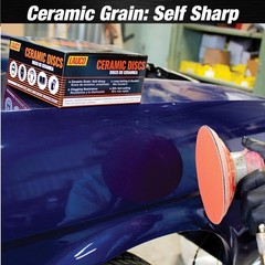 Premium 6″ Hook and Loop Sanding Ceramic Discs (Box of 50) – (GRIT-320) 25962