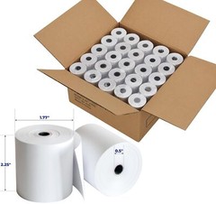 2 1/4” x 85′ Thermal Receipt Paper 50 Rolls, PAPRMA POS Paper Cash Register …