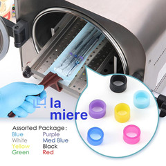 Silicone Dental Code Rings Set – 100 Mixed Color Orthodontic Instrument Markers