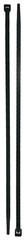 (100) Black 14″ Inch Nylon Cable Wire Wrap Zip Ties 50 LBS UV Resistant – USA
