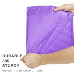 1000 #0 Purple Poly Bubble Padded Envelope Self-Sealing Mailers 6X10 (Inner 6×9)