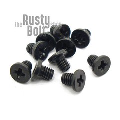 M2.5 x 3mm, Phillips Wafer Flat Head Screws, Black, Computer, Laptop, Machine