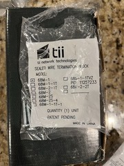 tii Network Technology Sealed Wire Termination Block Lot Of 7