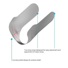 Dental Anterior Matrix Bands Sectional Contoured Metal Matrices System Twin M8