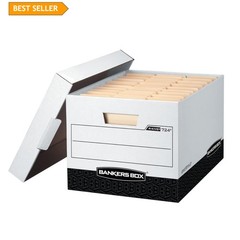 Portable Heavy Duty R-Kive File Boxes – Snug-Fit Lift-Off Lid for Secure Storage