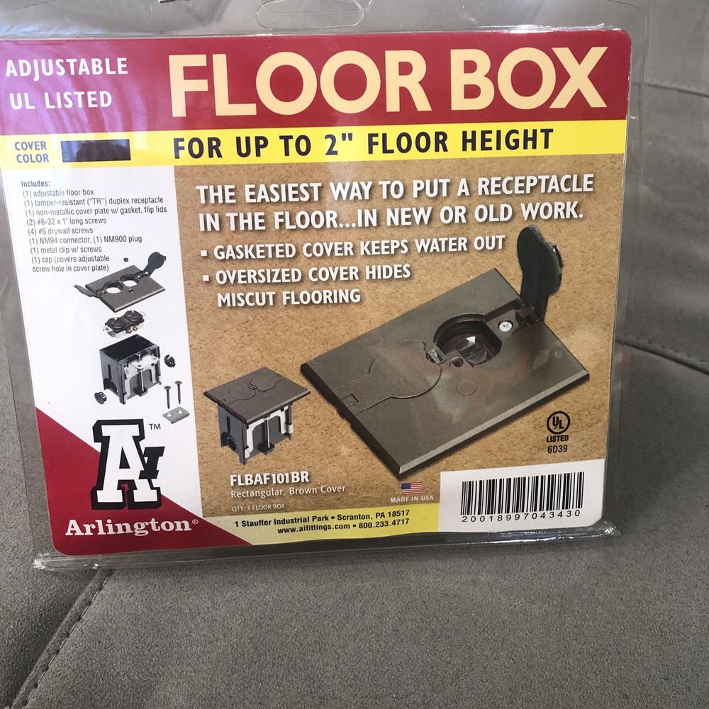 Lot Of 4 Arlington Floor Box Kits FLBAF101br