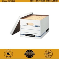 2. Bankers Box Basic Duty File Storage Box Lids Letter Legal 10-Pack White