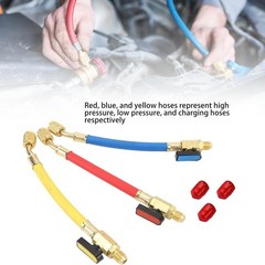 For R134A R410A Refrigerants 1/4″ SAE Ball Valves Hose Great Compatibility