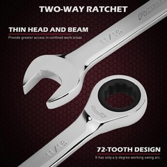 Ratchet Wrench Set Metric Standard: 24-Piece Combination Ratcheting Wrenches …