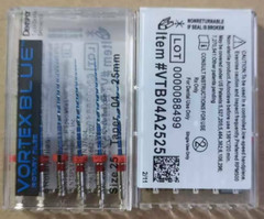 Dentsply Tulsa Dental Vortex Blue Taper rotary files 21mm or 25mm .04 5pks