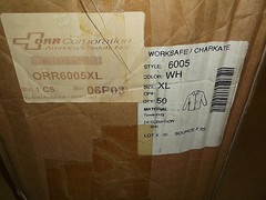 NEW ORR Disposable Long Sleeve Safety Shirt White XLarge ORR6005XL Case of 40