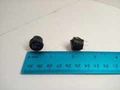 2x Pack 16mm Round Rocker Power Switch Boat 2 Pins 6A 125V AC 3A 250V On Off IO