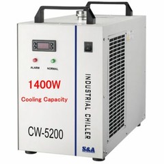 6L CW-5200DG Industrial Water Chiller for One 130W or 150W CO2 Glass Laser Tube