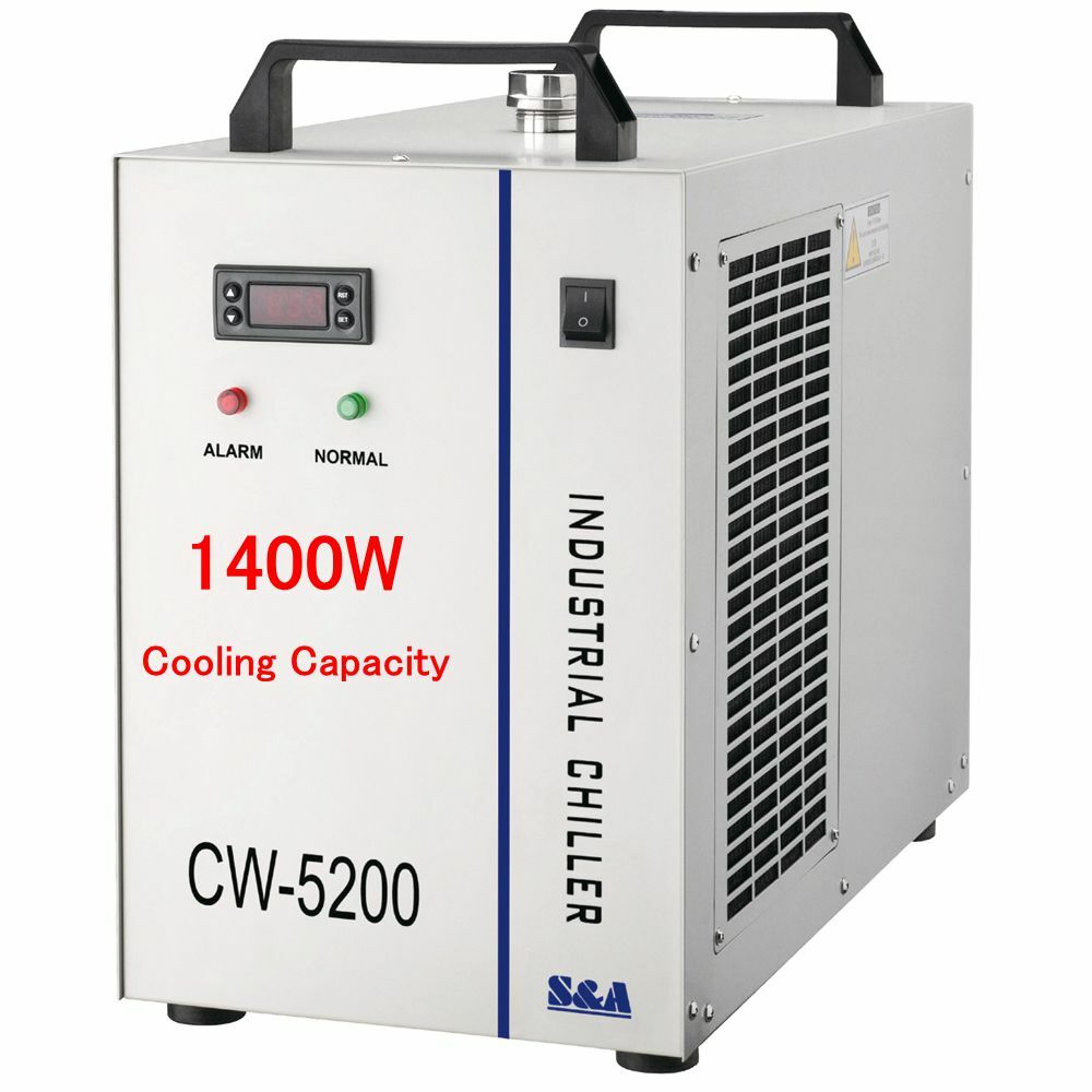 CW-5200DG 6L Industrial Water Chiller for One 130W or 150W CO2 Glass Laser Tube