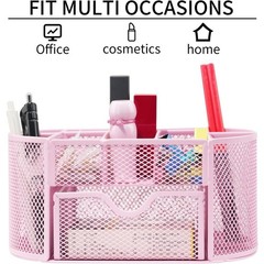 Desktop Organizer with Pencil Pen Holder and Accessories Offering 8