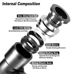 Air Line Union Push To Connect Air Fittings Y-Spliter For 3/8″ OD Pneumatic 5Pcs