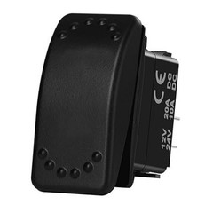 2 Pin SPST Marine Rocker Switch On Off 12V/24V Waterproof P Style: 2Pin-on off