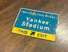 Mini Interstate Sign – New York i278 YANKEE STADIUM, New York, baseball, décor
