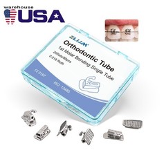 80Pcs Dental Orthodontic Buccal Tube 1st Molar Roth / MBT 0.018 Non-Convertible