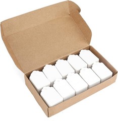 jijAcraft 1000Pcs Price Tags, White Clothing Tags Scalloped Head, White-blank