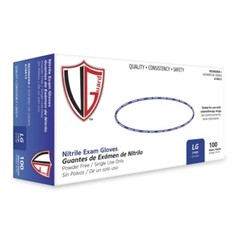 Blue Nitrile Disposable Exam Grade Gloves – Chemo Tested – 4.0 mil – Box of 100