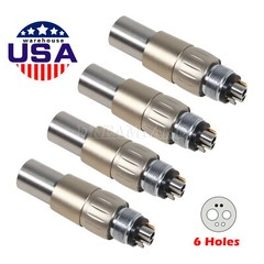 1-10 PCS NSK Style Dental LED Fiber Optic 6 Hole Quick Coupler Coupling