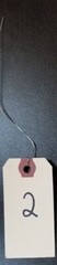 Size 2 Manila Inventory Shipping Hang Tags with Wire 3 1/4″ x 1 5/8″ Wired Tags