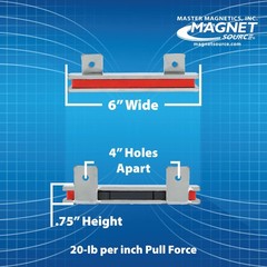 6″ Magnetic Bar Tool Organizer – Easy to Install Magnet Storage Holder for Ho…